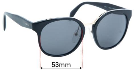 Prada SPR17T & PR17TS 53mm Replacement Lenses